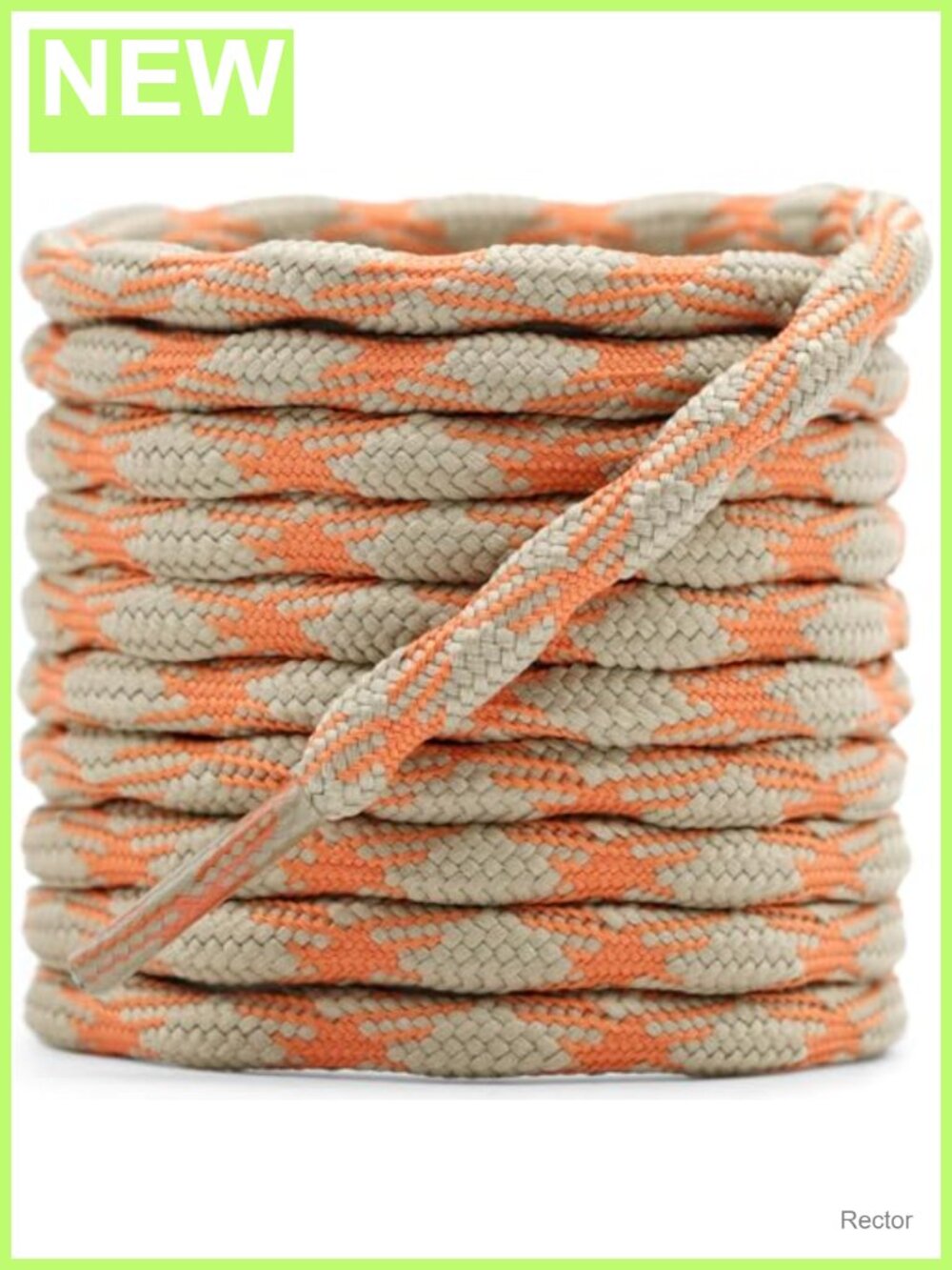 2 Pairs Round Hiking Boot Laces Non Slip Heavy Duty Outdoor Work Shoe Laces